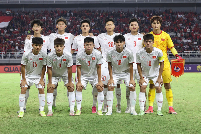 越南U20队正式获得决赛参赛资格。图自越通社。图自AFC 2023年亚足联U20亚洲杯预选赛:越南队正式获得决赛参赛资格 ảnh 1