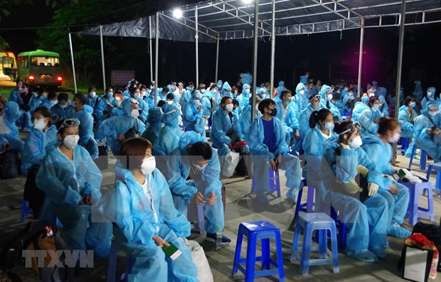 所有入境旅客将在隔离区接受隔离。图自越通社 新冠肺炎疫情:将在俄罗斯和卡塔尔滞留的越南公民接回国 ảnh 1
