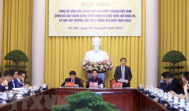 《体检治疗法》获批对外公布。图自越通社 《体检治疗法》获批对外公布 ảnh 1