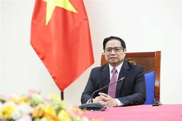 越南政府总理范明政。图自越通社 政府总理范明政:越南基本完成5至12岁儿童新冠疫苗接种准备工作 ảnh 1