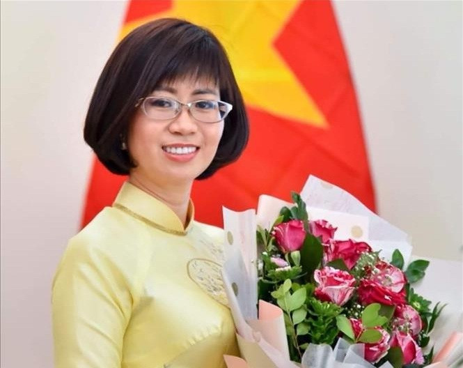 越南驻联合国教科文组织代表黎氏红云。图自越通社 越南努力发挥在联合国教科文组织的作用 ảnh 2