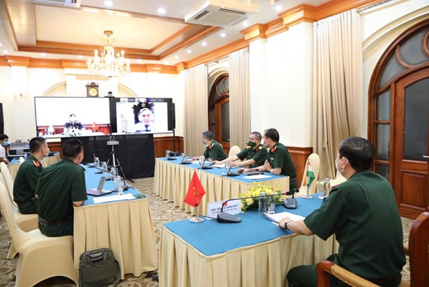 河内分会场场景。图自互联网 越南-印度科学研讨会以视频方式举行 ảnh 2