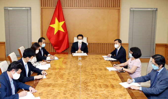 会议全景。图自越通社 世行将在应对新冠肺炎疫情中继续同越南并肩同行 ảnh 2