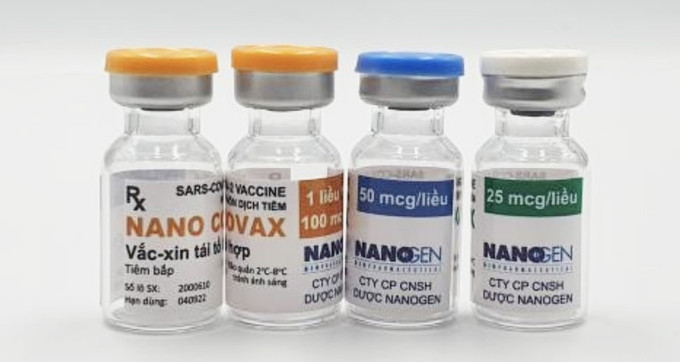 Nano Covax疫苗。图自越通社 卫生部代表:拥有足够科学数据的疫苗才能获得许可证 ảnh 1