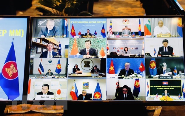 RCEP第8次部长会议。图自越通社 越南出台《区域全面经济伙伴关系协定》实施计划 ảnh 1
