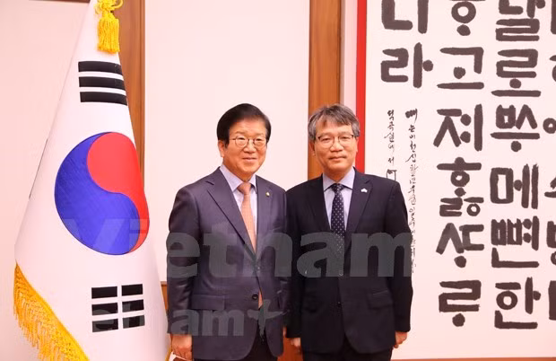 韩国国会议长朴炳锡：越南是韩国“新南方政策”的核心合作伙伴 ảnh 1