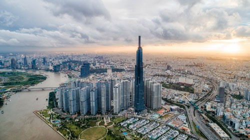 胡志明市的一角。图自越通社 越南仍是外国投资商的安全、颇具吸引力和潜在的投资目的地 ảnh 1