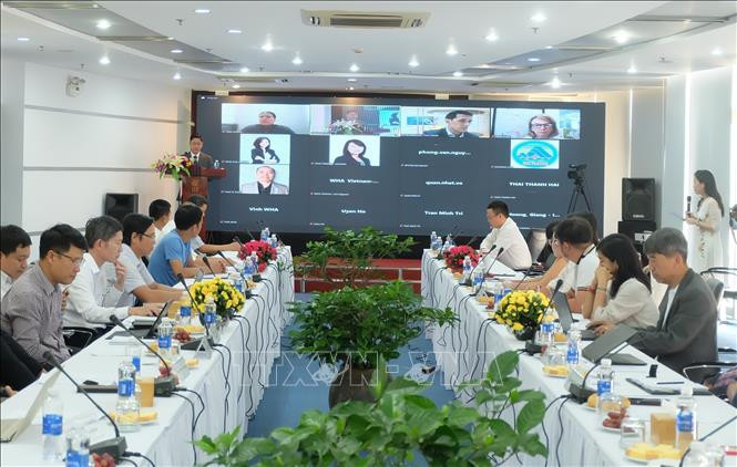 座谈会场景。图自越通社 岘港有望成为东南亚“硅谷” ảnh 2