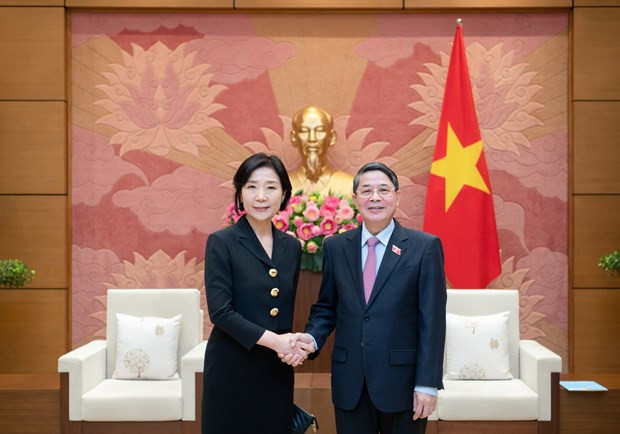 越南国会副主席阮德海会见韩国驻越大使。图自越通社 越南国会副主席阮德海会见韩国驻越大使 ảnh 1