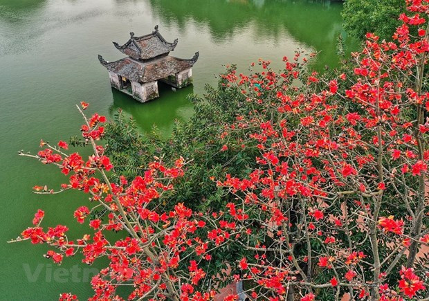 国威县著名精神旅游胜地——天福寺。图自Vietnam+ 2022年友谊之旅:深化越南人民与国际友人之间的友谊 ảnh 1
