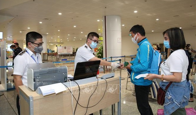 附图。图自越通社 努力解决出入境时健康申报存在的问题 ảnh 1