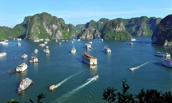 广宁省下龙湾。图自越通社 2022年广宁省力争迎接国内游客1000万人次 ảnh 1