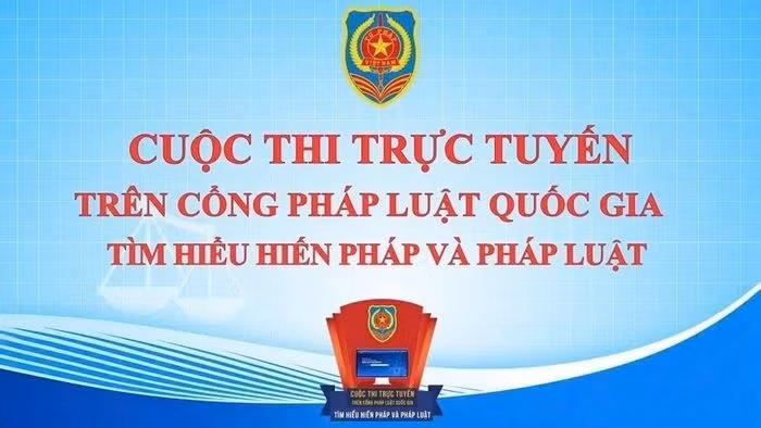 在国家法律门户网站举办的宪法和法律知识线上竞赛共吸引2584819人次参加。图自越通社