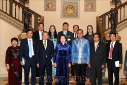 越南国会主席阮氏金银与泰国总理巴育举行会晤
