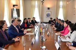 国会主席阮氏金银会见比利时瓦隆大区主席威利