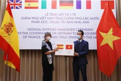 越南向部分欧洲国家移交防疫物资