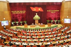越南共产党第十二届中央委员会第十一次全体会议在河内隆重开幕