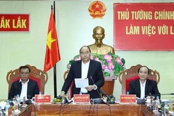 阮春福总理同得乐省领导进行座谈 