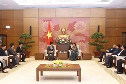 越南国会常务副主席丛氏放会见日本医疗专家团