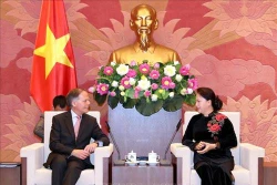  国会主席阮氏金银会见意大利外交与国际合作部部长莫阿韦罗