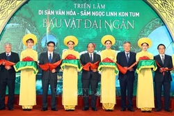 阮春福总理希望玉玲人参为越南药材产业打上深刻的历史烙印
