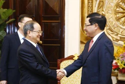 范平明会见广西壮族自治区党委书记鹿心社