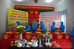 昆嵩省归集21具在老挝和柬埔寨牺牲的越南志愿军和专家烈士遗骸
