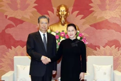 国会主席阮氏金银会见中共中央纪检委员会书记赵乐际