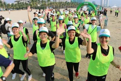 岘港举办“为了儿童安全”马拉松比赛