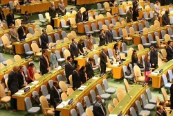 联合国大会为越南国家主席陈大光逝世默哀一分钟