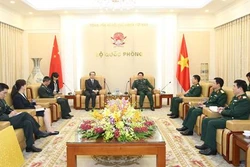 越南国防部部长吴春历大将会见中国新任驻越大使