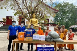  新冠肺炎疫情：旅居老挝越南人同所在地政府携手应对疫情