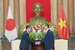 越南国家主席陈大光会见日本外务大臣河野太郎