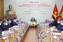 加强越老两国政党中央组织部的合作
