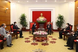 越共中央书记处常务书记陈国旺会见印度驻越大使维尔马