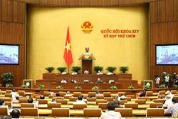 越南第十四届国会第九次会议：讨论国会关于免征耕地土地使用税的决议草案