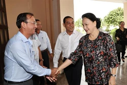 国会主席阮氏金银：国会十分关注九龙江三角洲地区基础设施投资工作