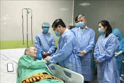 第91号患者身体状况恢复良好对医务人员表达诚挚的感谢