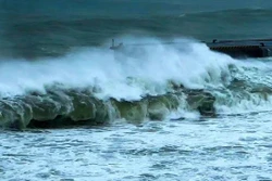9号台风雷伊向东北偏北方向移动 强度逐渐减弱