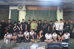 老街省逮捕21名中国通缉犯