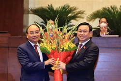 第十五届国会第一次会议：阮春福同志再次当选国家主席职务
