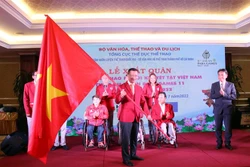 越南体育代表团出征第11届东南亚残疾人运动会
