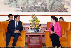 越南国会主席阮氏金银会见中国企业领导代表