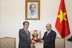 阮春福总理会见日本驻越大使梅田邦夫