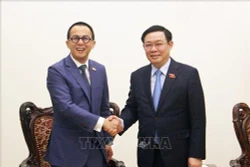 越南政府副总理王廷惠会见太平洋世纪集团总裁李泽楷