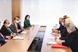 越南国家主席阮春福会见美国各协会和各大公司领导