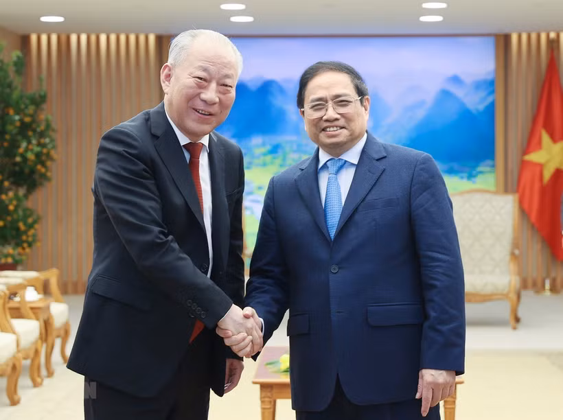 政府总理范明政会见中国领先的建筑公司董事长