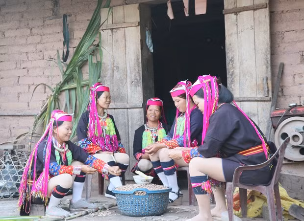 广宁省青衣瑶族妇女传统服装之美