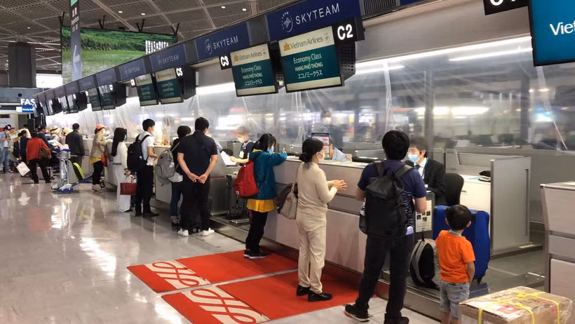 将在日本的340名越南公民接回国
