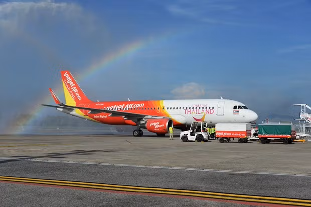 越捷航空公司收到新飞机 继续扩展在泰国的航线网络